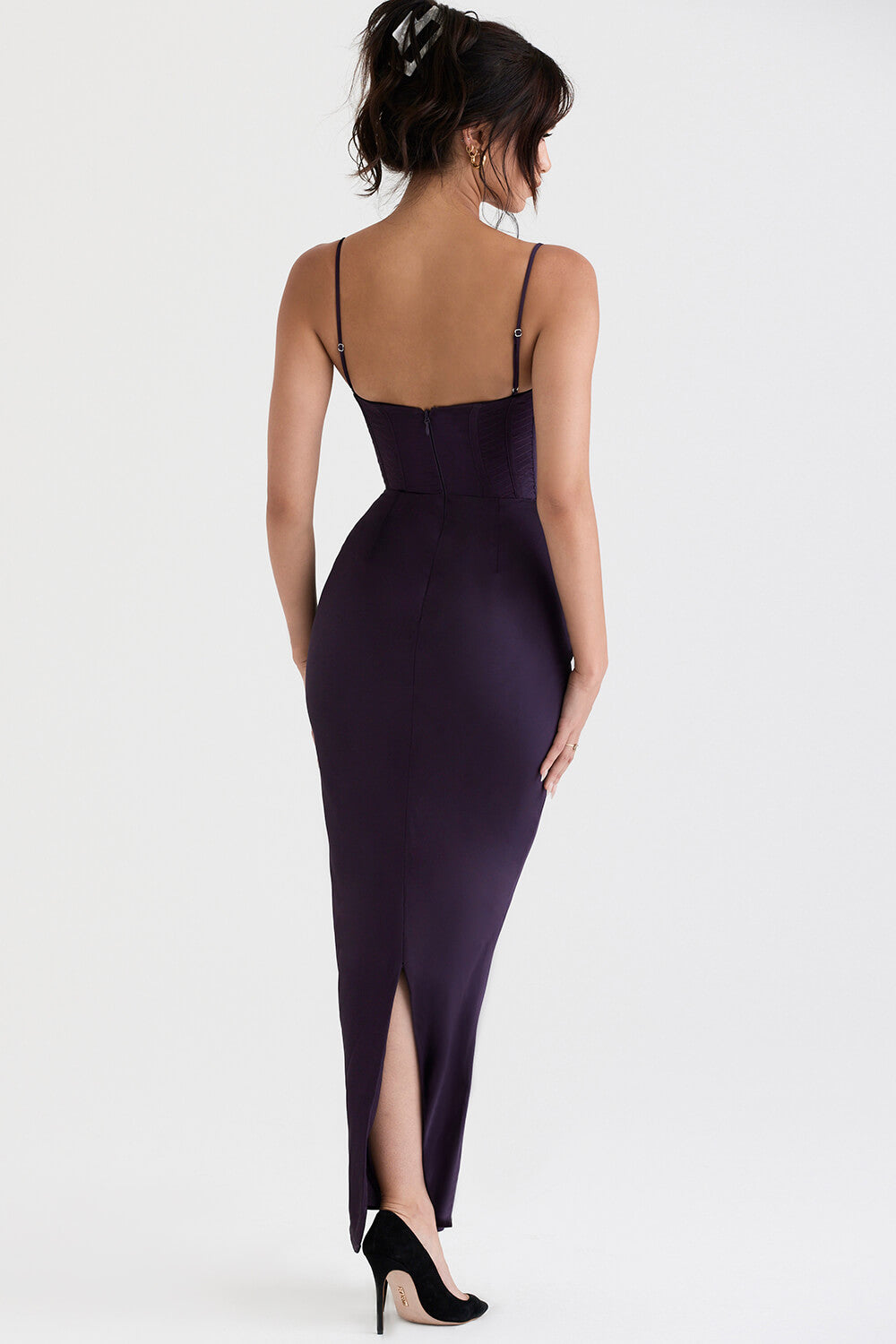 Violet corset maxi dress