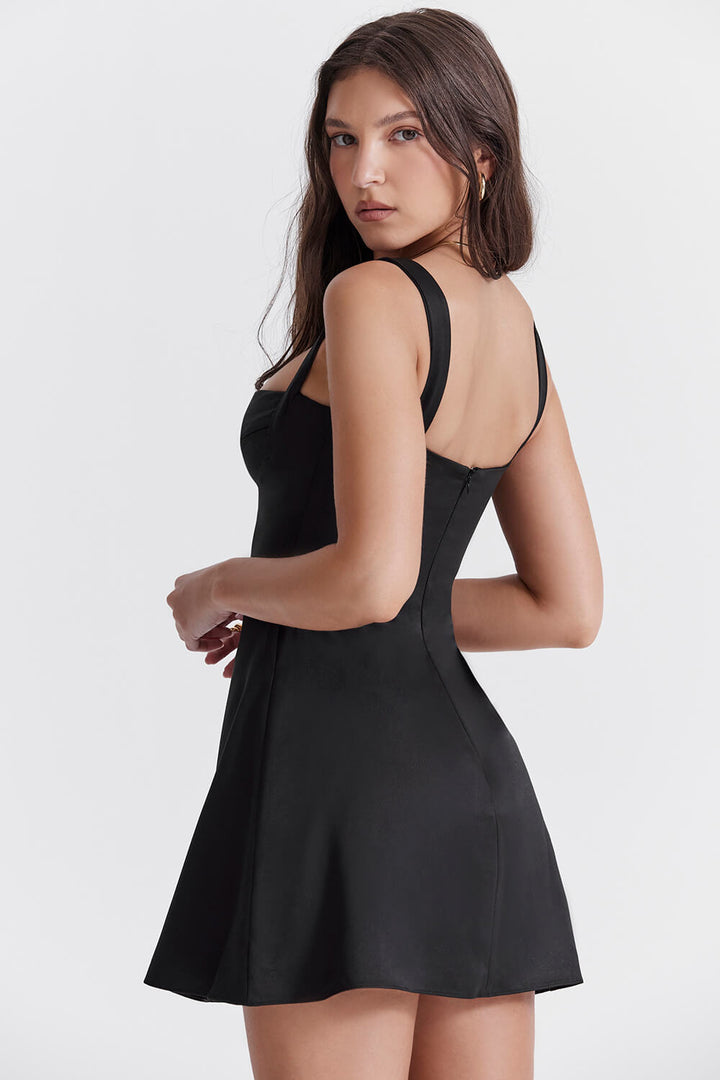 Black mini dress